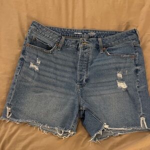 Old Navy Classic Blue Ripped Denim Shorts